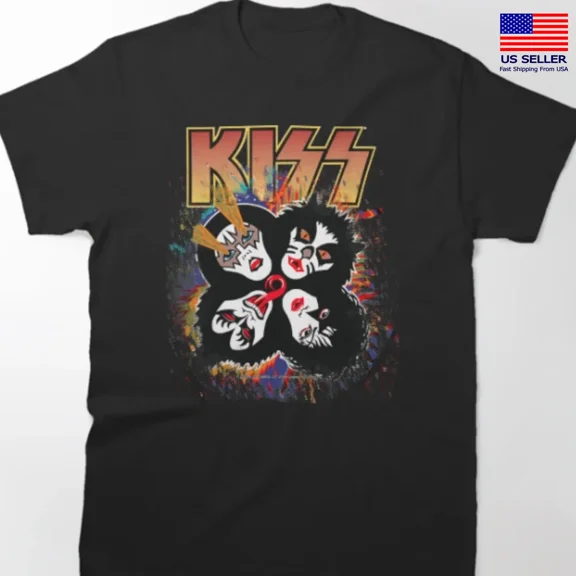 KISS Band Vintage Graphic T-Shirt Rock and Roll Band T-shirt