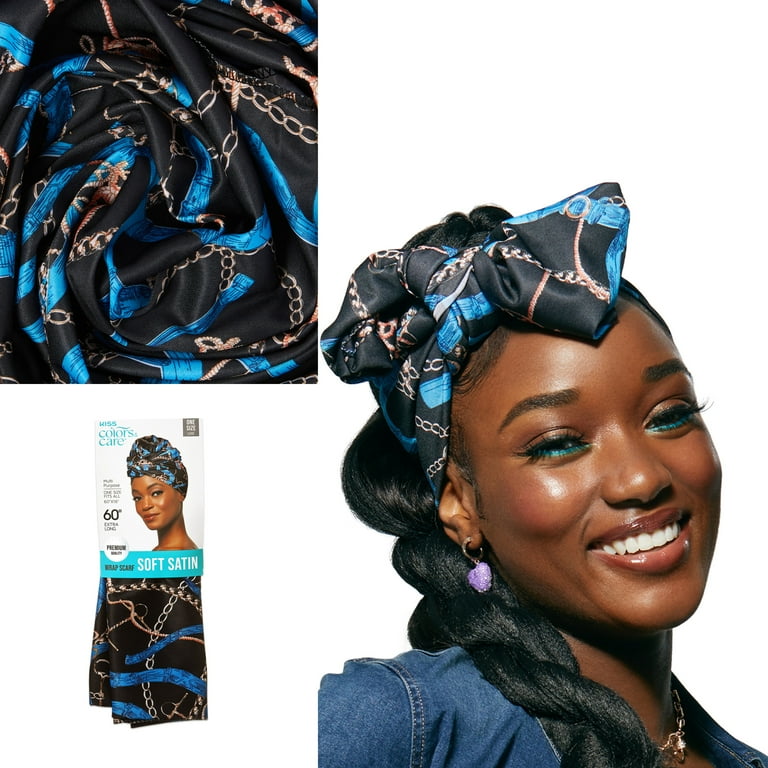 KISS COLORS CARE Satin Hair Wrap Scarf 60