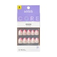 thumbnail image 1 of Kiss Core Design Press On Nails Almond, Shining Bright, Pink, Short, 32 Count, 1 of 12