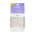 thumbnail image 1 of Kiss Core Design Press On Nails, ‘Friendship’, Pink, Short Round, 32 Count, 1 of 12