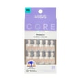 thumbnail image 1 of KISS CORE French Tip Press On Nails, ‘I Wish’, White, Real Short Square, 32 Count, 1 of 12