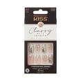thumbnail image 1 of KISS Premium Classy Medium Coffin Press-on Nails with Glue, White, 30 Pieces, 1 of 13