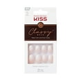 thumbnail image 1 of KISS Classy French Tip Press On Nails, Players, White Ombre, Short Oval, 28 Count, 1 of 10