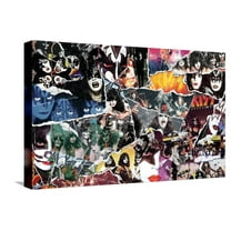 KISS - Collage Canvas Wall Poster, 14.725" x 22.375"