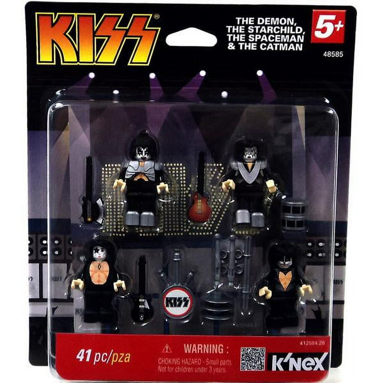 KISS Collectible 2012 K NEX Series 1 Figures Demon Starchild Spaceman Catman Stage Walmart