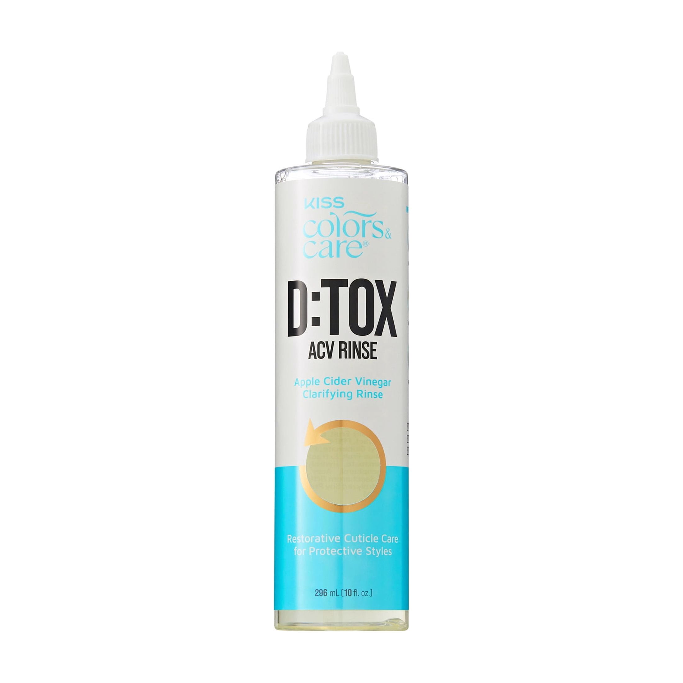 Kiss Rinse Kiss Colors & Care D:TOX Hair Detox ACV Rinse, Apple Cider Vinegar ...