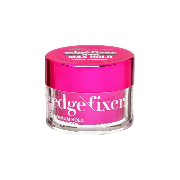 KISS Colors & Care Edge Fixer Gel, Maximum Hold, Very Cherry, Unisex, 1.01 fl oz