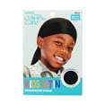 thumbnail image 1 of KISS Colors & Care Kids Silky Satin Powerwave Durag, One Size, 34” x 3”, Black, 1 of 5
