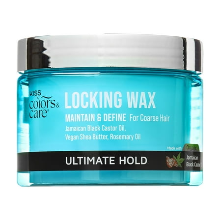 KISS Colors & Care Locking Hair Wax, Level 9 Ultimate Hold, 6 oz.