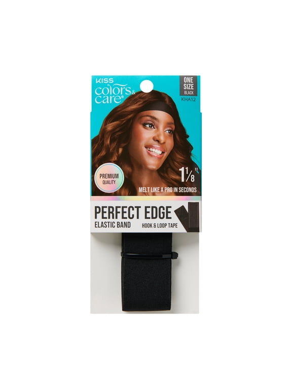 Premium Perfect Melt 1-1/8" Elastic Headband, Black