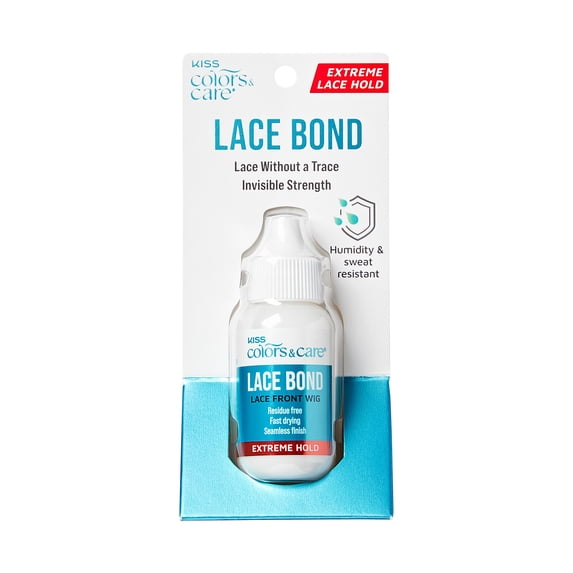 KISS Colors & Care Wig Lace Bond Adhesive Glue, Extreme Hold, 1.1 fl. oz., 1 Count per pack