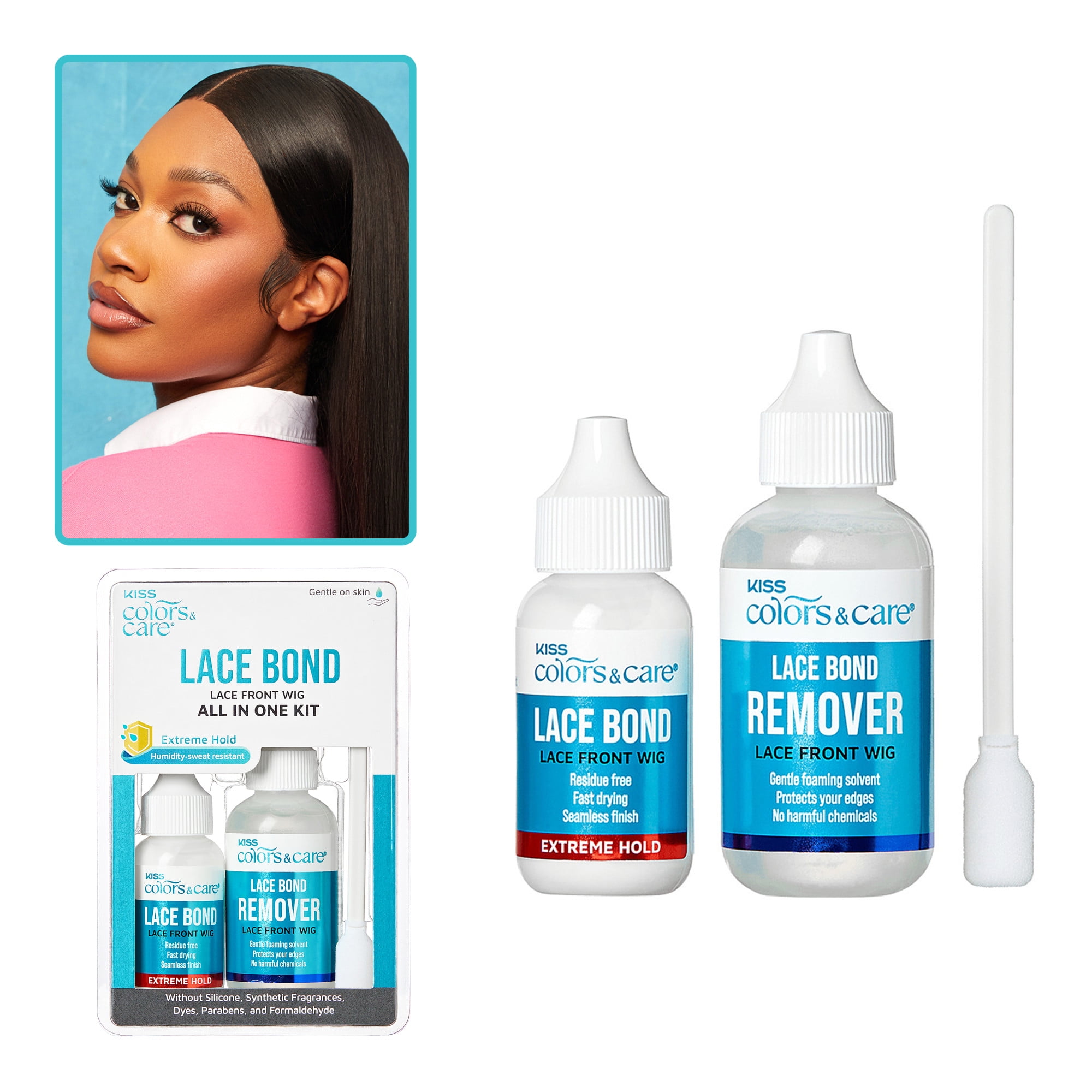 KISS COLORS & CARE Wig Lace Bond Adhesive & Remover Kit
