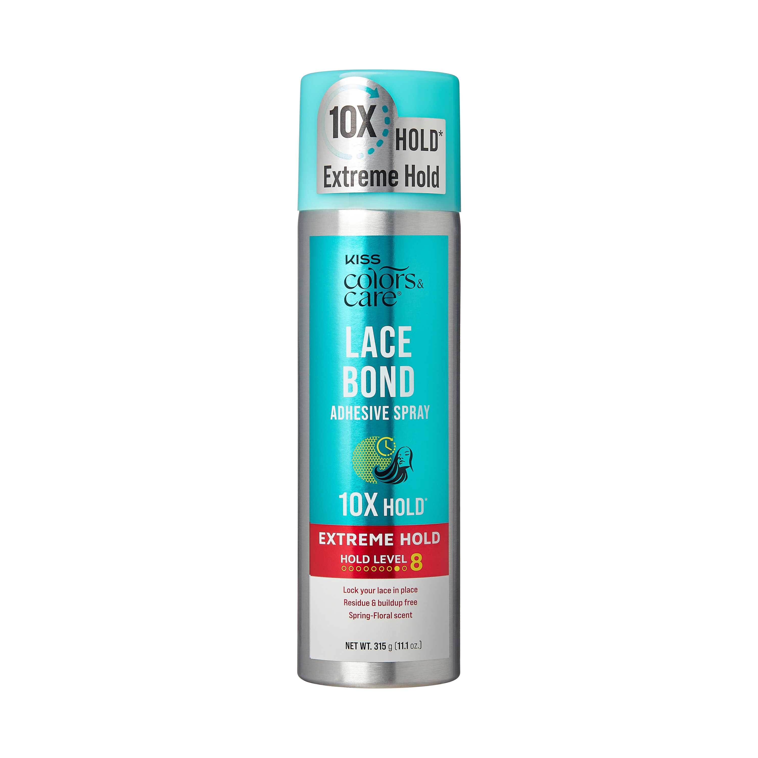 KISS Colors & Care Wig Lace Bond Adhesive Spray, Level 8 Extreme Hold, 11.1 oz. - image 1 of 7