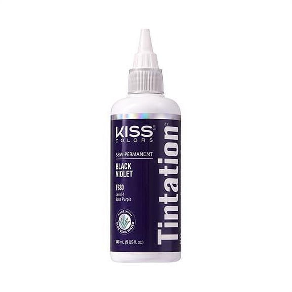 Kiss Colors Tintation Semi-Permanent Hair Dye – Black Violet - 5 fl oz