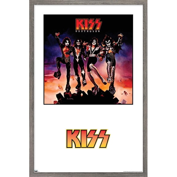 KISS - Destroyer Album Series Wall Poster, 22.375" x 34" Framed