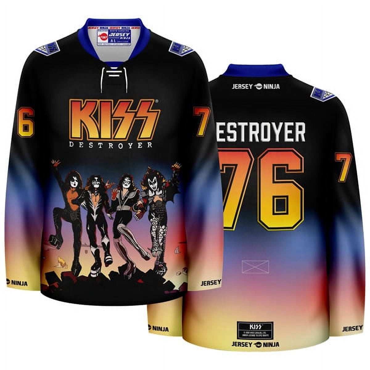 KISS Destroyer SUB Hockey Jersey - Walmart.com