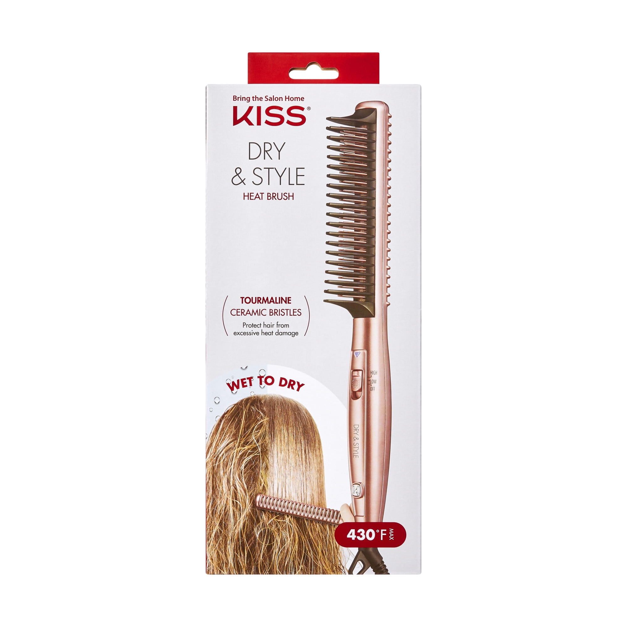 KISS Dry Style Tourmaline Ceramic Ultra Lightweight Heat Brush