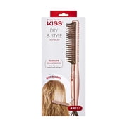 KISS Dry & Style Tourmaline Ceramic Ultra Lightweight Heat Dry Brush, Mixed Plastic Bristle, 1.19 lbs.