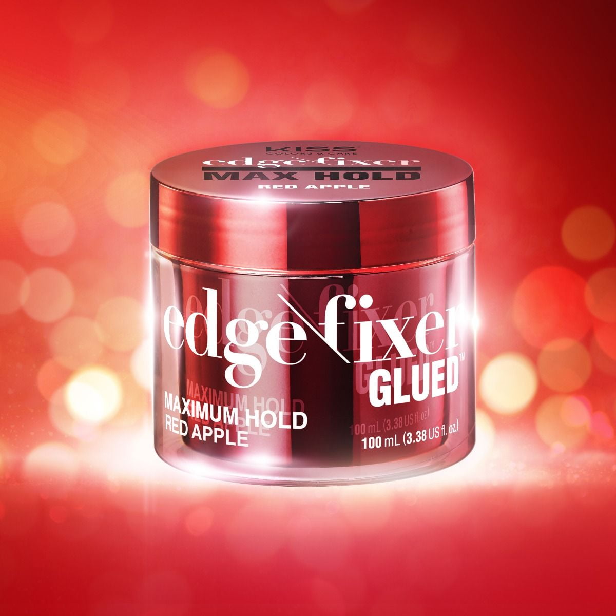 KISS Edge Fixer Glued Max Hold Red Apple