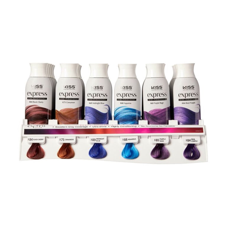 ヘアカラーセット 5 N 7 NB 9 NB 14 N KISS - Express Color Semi-Permanent Hair Color Variants - Walmart.com