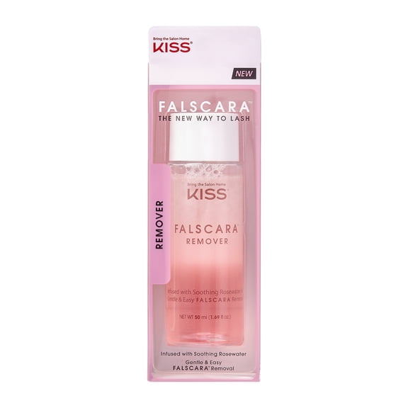 Kiss Falscara False Eyelashes Remover, Rosewater Infused, 50 ml (1.69 fl. oz.)