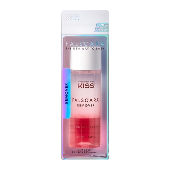 Kiss Falscara Diy Eyelash Extension Remover With Natural Rosewater – Gentle Soothing Nourishing Eye Cleanser For Removal Of Artificial False Synthetic Eyelashes, Lash Wisps, And Bond & Seal Adhesive