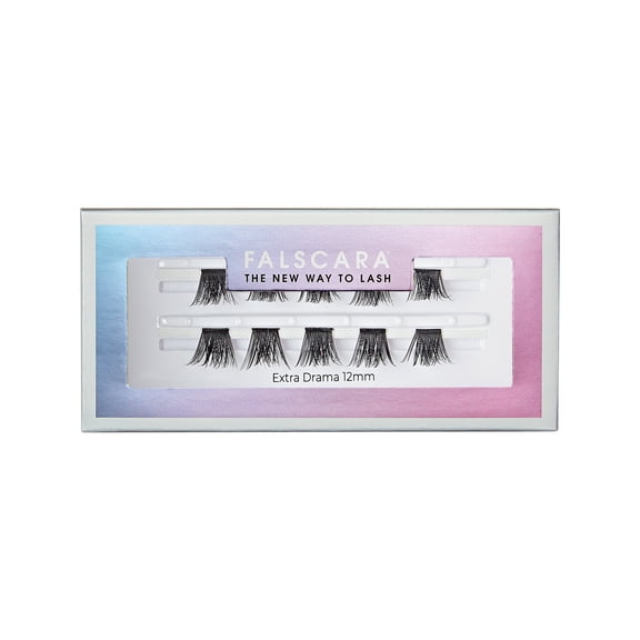 KISS Falscara Single Pack, Lash Clusters, Extra Drama Wisps, 12 mm, 10 Wisps