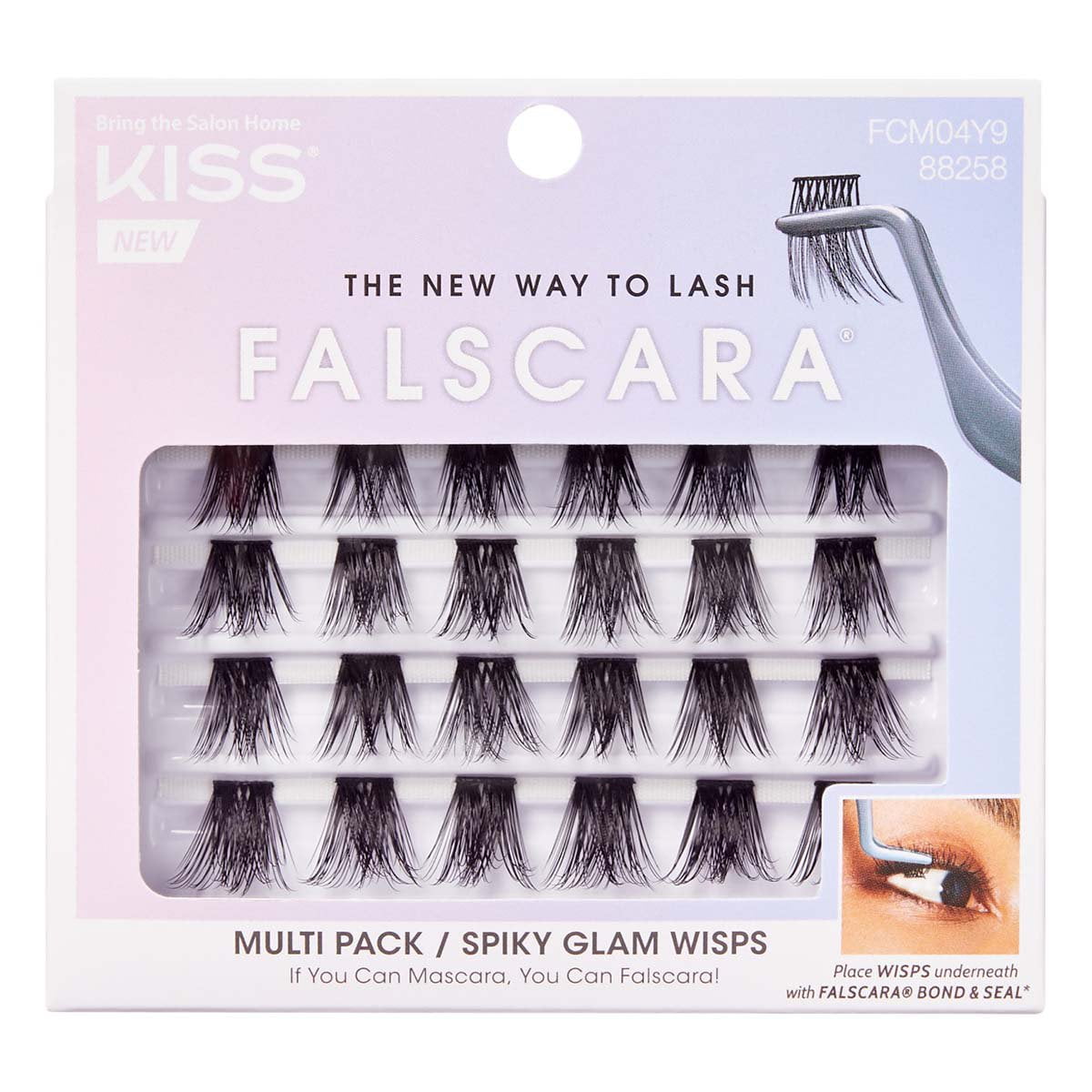 KISS Falscara Wispies Multipack 01 & 02 – Applikator-Pinzette Für Unter Die Wimpern