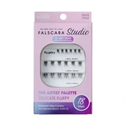 KISS Falscara STUDIO PALETTE, Lash Extension Kit, Delicate Fluffy, 18 Lash Clusters