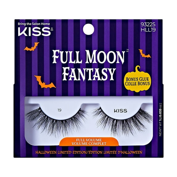 KISS Full Moon Fantasy, False Eyelashes, Dark Romance, 10 mm, 1 Pair