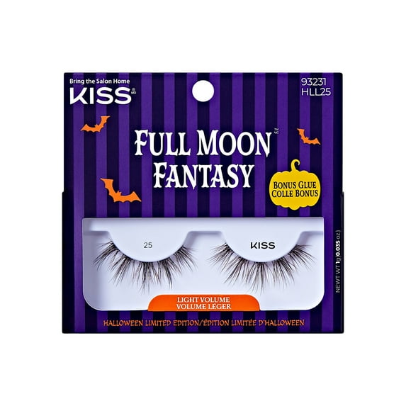 KISS Full Moon Fantasy, False Eyelashes, Gothic Glam, 14 mm, 1 Pair