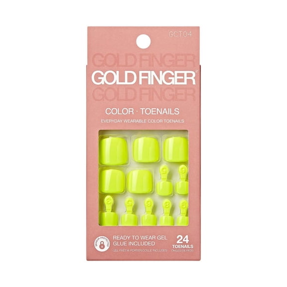Gold Finger Solid Color Toenails - Secrecy