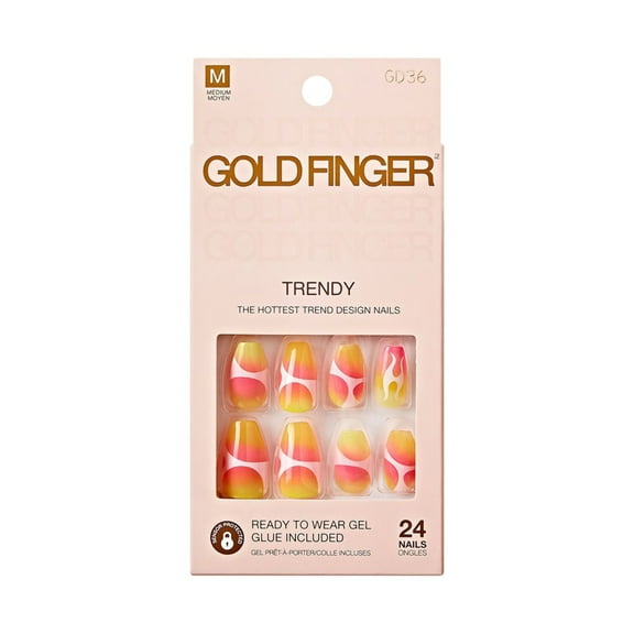 Gold Finger Trendy Nails - Same Friends