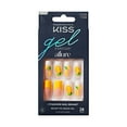 thumbnail image 1 of KISS Gel Fantasy Allure Press on Nails, Gentle Whisper, Yellow, Long Square, 30 Count, 1 of 10