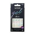 thumbnail image 1 of KISS Gel Fantasy Allure Ready-To-Wear Medium Coffin Fake Nails, White & Blue, 28 Pieces, 1 of 7