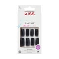 thumbnail image 1 of KISS Gel Fantasy Jelly Color Press on Nails, Jelly Gelée, Black, Long Square, 28 Count, 1 of 7