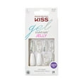 thumbnail image 1 of KISS Gel Fantasy Press On Nails, Nail glue included, Sweet Jelly', White, Long Size, Coffin Shape, Includes 28 Nails, 2g glue, 1 Manicure Stick, 1 Mini File, 1 of 4