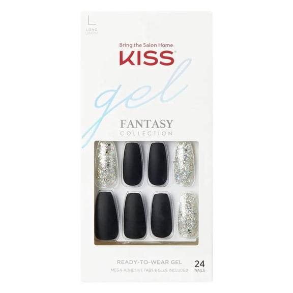 Kiss Gel Fantasy Collection Wear to Wear Gel Nails, Long Length [FG02]
