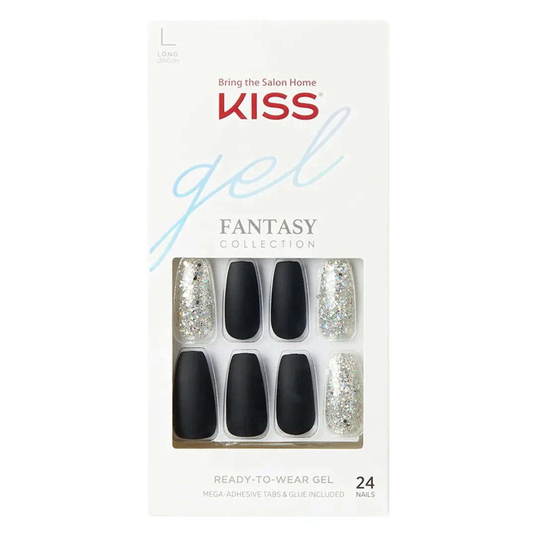 Kiss Gel Fantasy Collection Wear to Wear Gel Nails, Long Length [FG02]