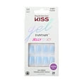 thumbnail image 1 of KISS Gel Fantasy, Press-On Nails, Jelly Crushin, Blue, Medium Square, 28 Count, 1 of 5