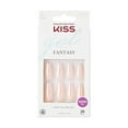 thumbnail image 1 of KISS Gel Fantasy, Press on Nails, Hold Me Closer, Pink, Long Coffin, 28 Count, 1 of 7