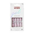 thumbnail image 1 of KISS Gel Fantasy Press on Nails, Stay Beautiful, Pink, Real Short Oval, 28 Count, 1 of 10