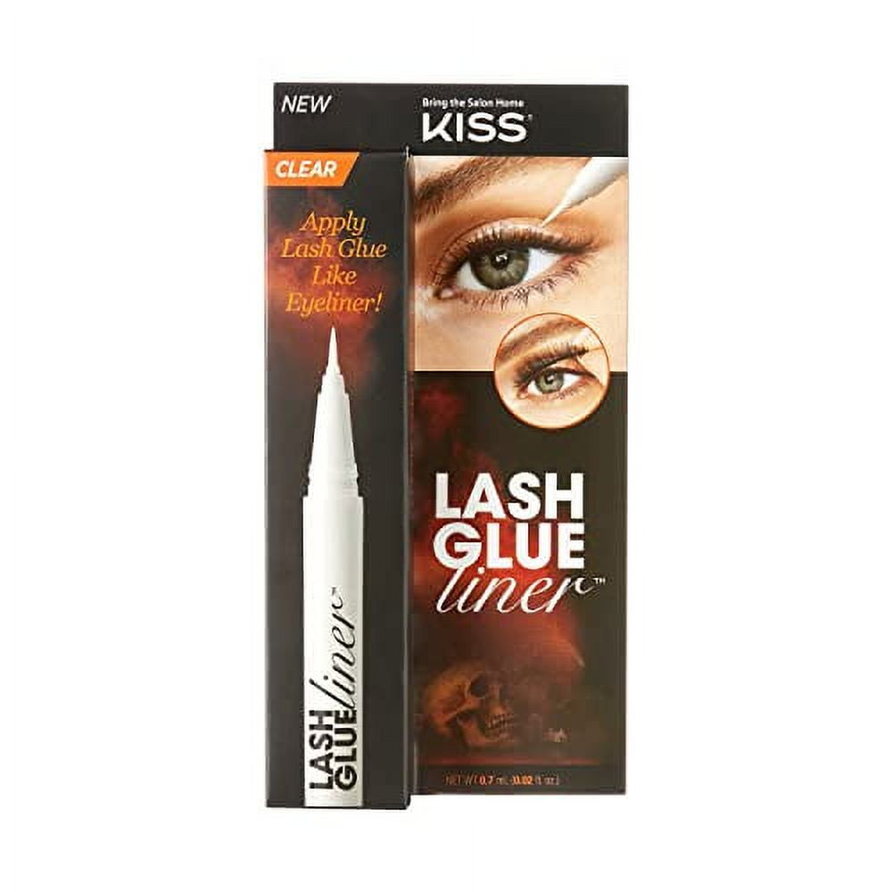 KISS Halloween Lash GLUEliner, FeltTip Eyelash Adhesive, Clear Matte