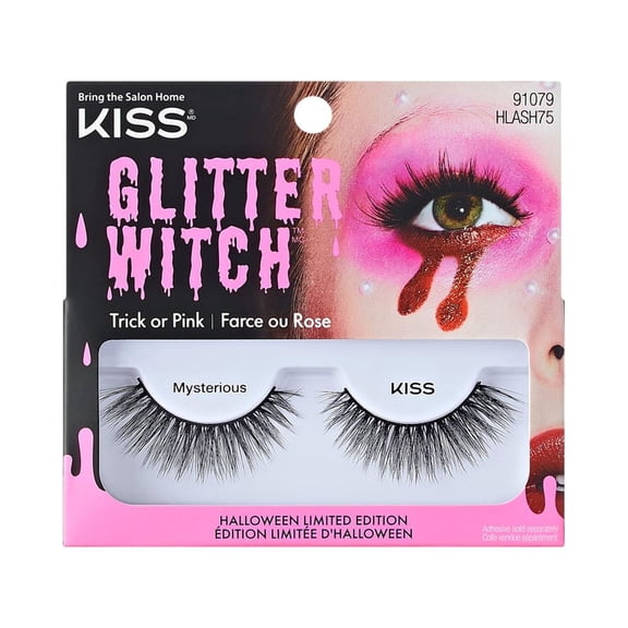 KISS Halloween Limited Edition Glitter Witch False Eyelashes, 1 Pair - Mysterious