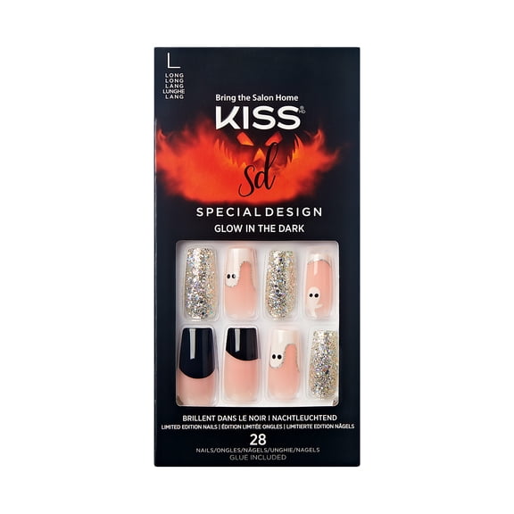 KISS Halloween Special Design Nails, Bad Dreams, 28 Count