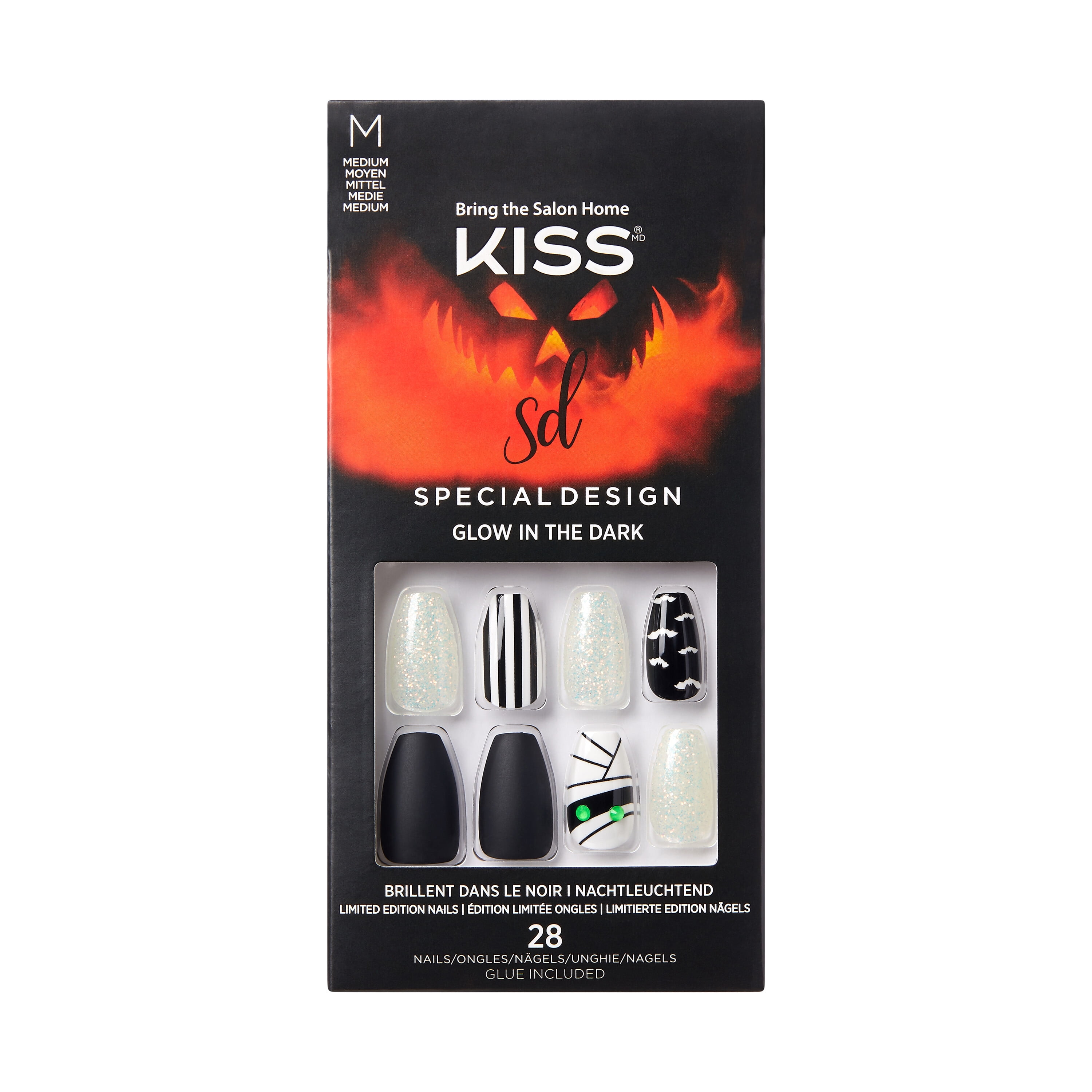KISS Halloween Special Design Nails, ‘Howling For You’, 28 Count