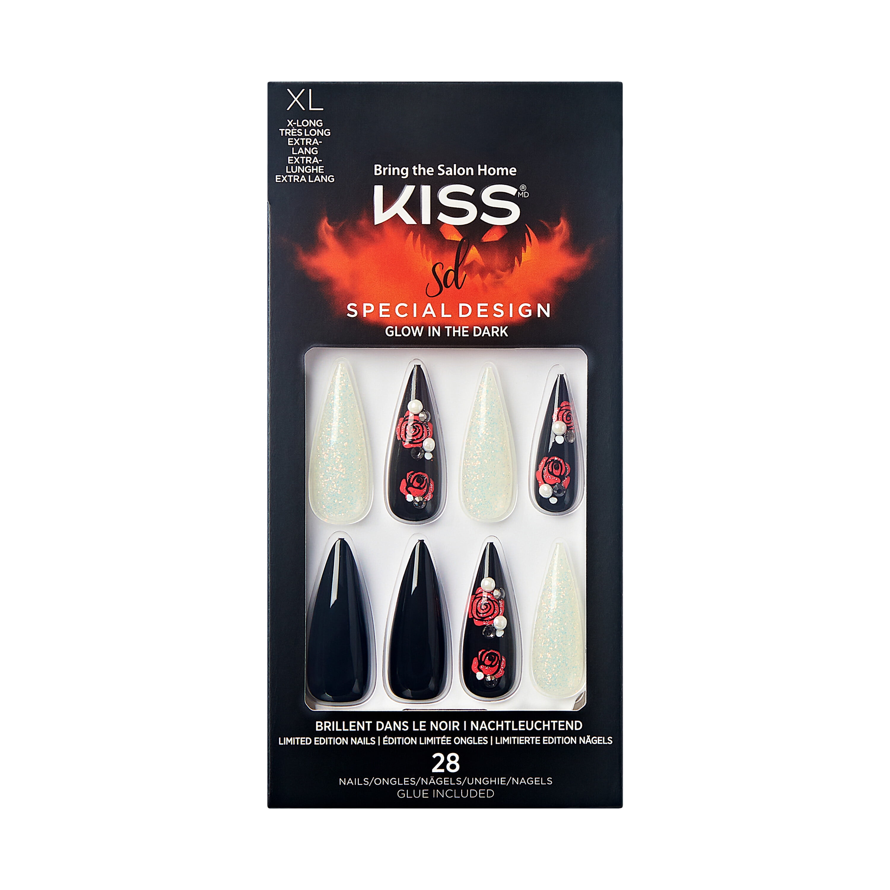 KISS Halloween Special Design Nails, ‘They're Here’, 28 Count