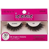 KISS I Envy Iconic Collection Lashes [08] 3D Angle & Volume 1 Each