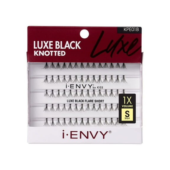Kiss i-Envy Luxe Black Knotted Individual Lashes