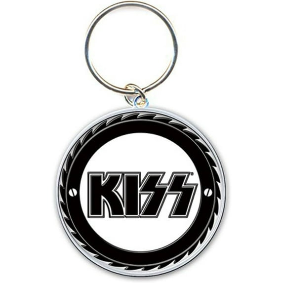 KISS Keyring Buzzsaw Band Logo Keychain